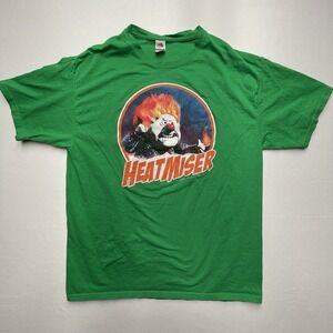 Y2K Heat Miser The Year Without A Santa Clause Adult TShirt Size L Green Graphic